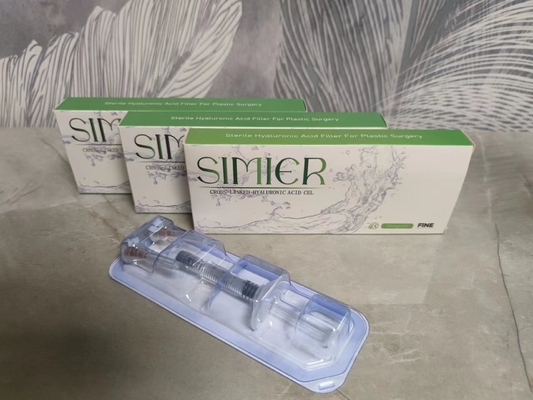 মুখের wrinkle 1mL 2ml ঠোঁট ফিলার ক্রস লিঙ্কড Hyaluronic অ্যাসিড