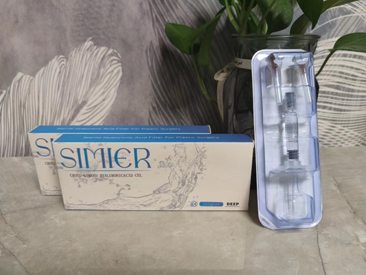 মুখের wrinkle 1mL 2ml ঠোঁট ফিলার ক্রস লিঙ্কড Hyaluronic অ্যাসিড