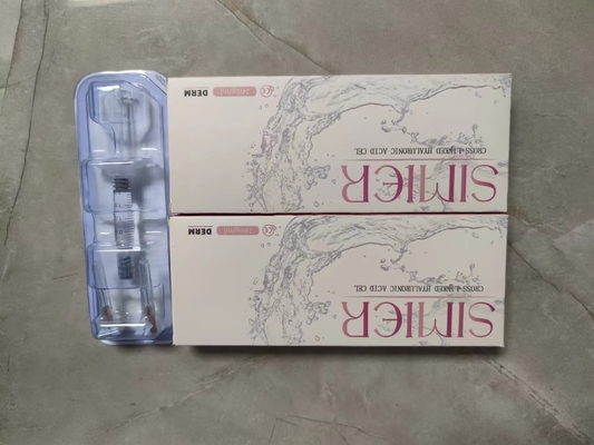 স্বচ্ছ ত্বকের ঠোঁট মুখের ত্বকের ফিলার 24mg/Ml হাইয়ালুরোনিক অ্যাসিড ইনজেকশন