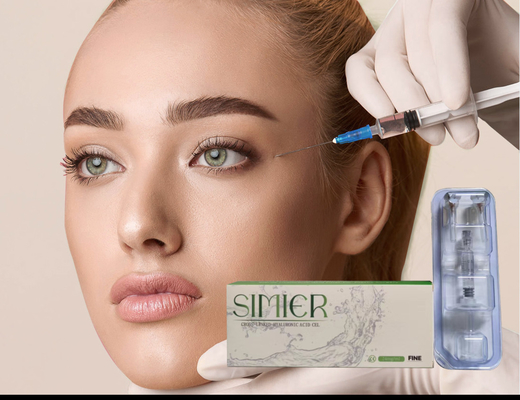 ক্রস লিঙ্কড SIMIER Dermal Filler 2ml হাইড্রোলিক এসিড ইনজেকশন ফর ফেস