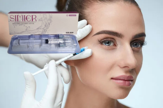 ক্রস লিঙ্কড SIMIER Dermal Filler 2ml হাইড্রোলিক এসিড ইনজেকশন ফর ফেস