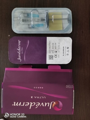 মসৃণ wrinkles ইনজেকশনযোগ্য ত্বকের ফিলার হাইয়ালুরোনিক এসিড Juvederm Ultra 3 2*1ml